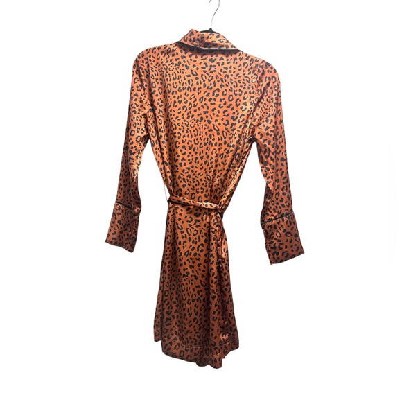 Silky Animal Print Robe S/XS, Leopard Robe XS - Picture 5 of 7
